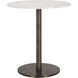 Enco White / Antique Gold Counter Table